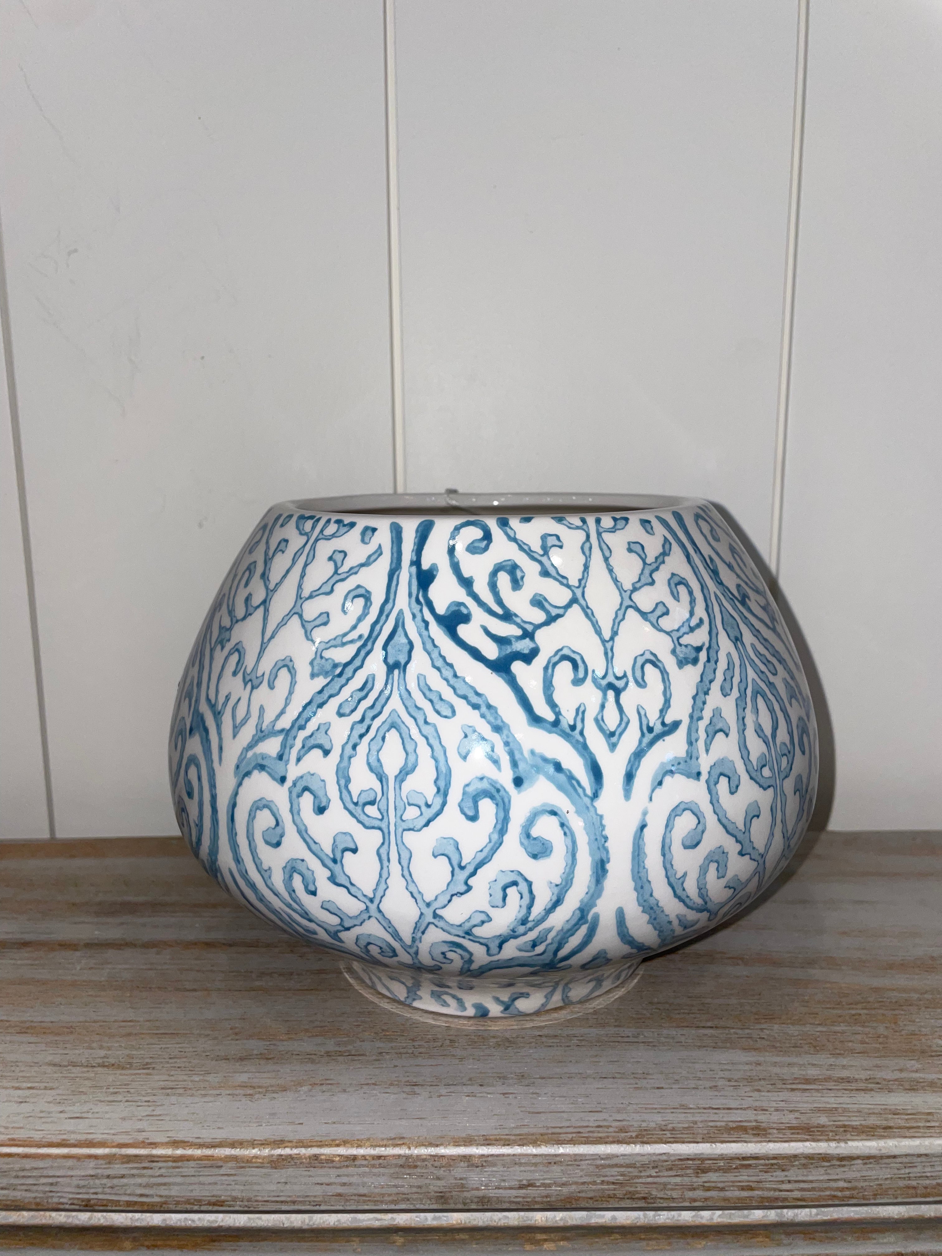 Bermuda Blue and White Vase