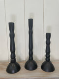 Taper Holder Blk Set 3