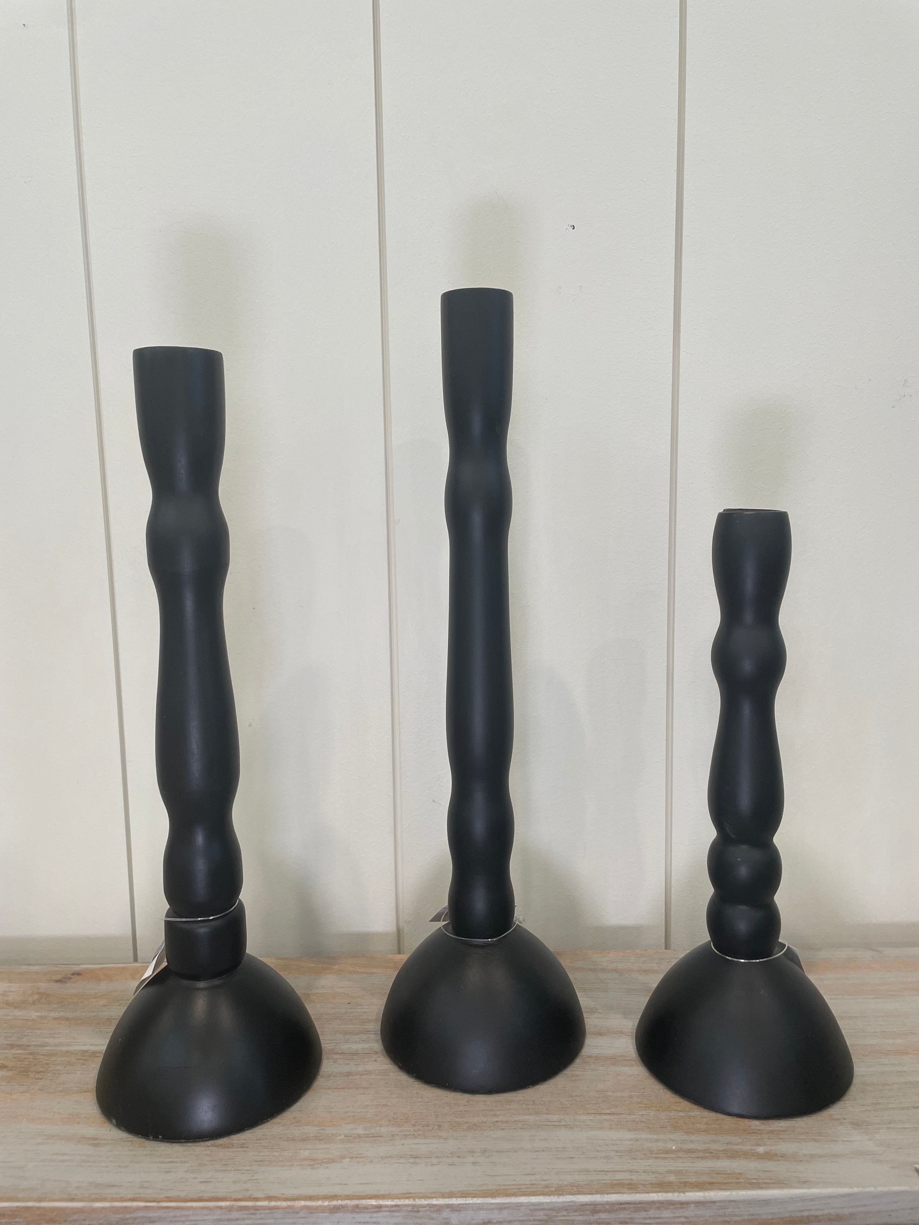 Taper Holder Blk Set 3