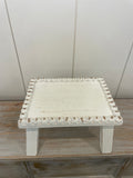 Beaded Wood Riser-S