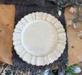 Scalloped Ruffled Charger-Ivory