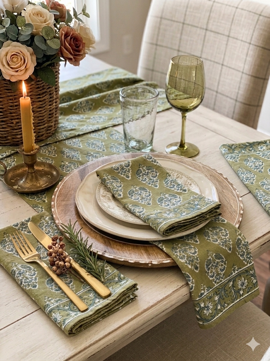 Napkin Castile Olive