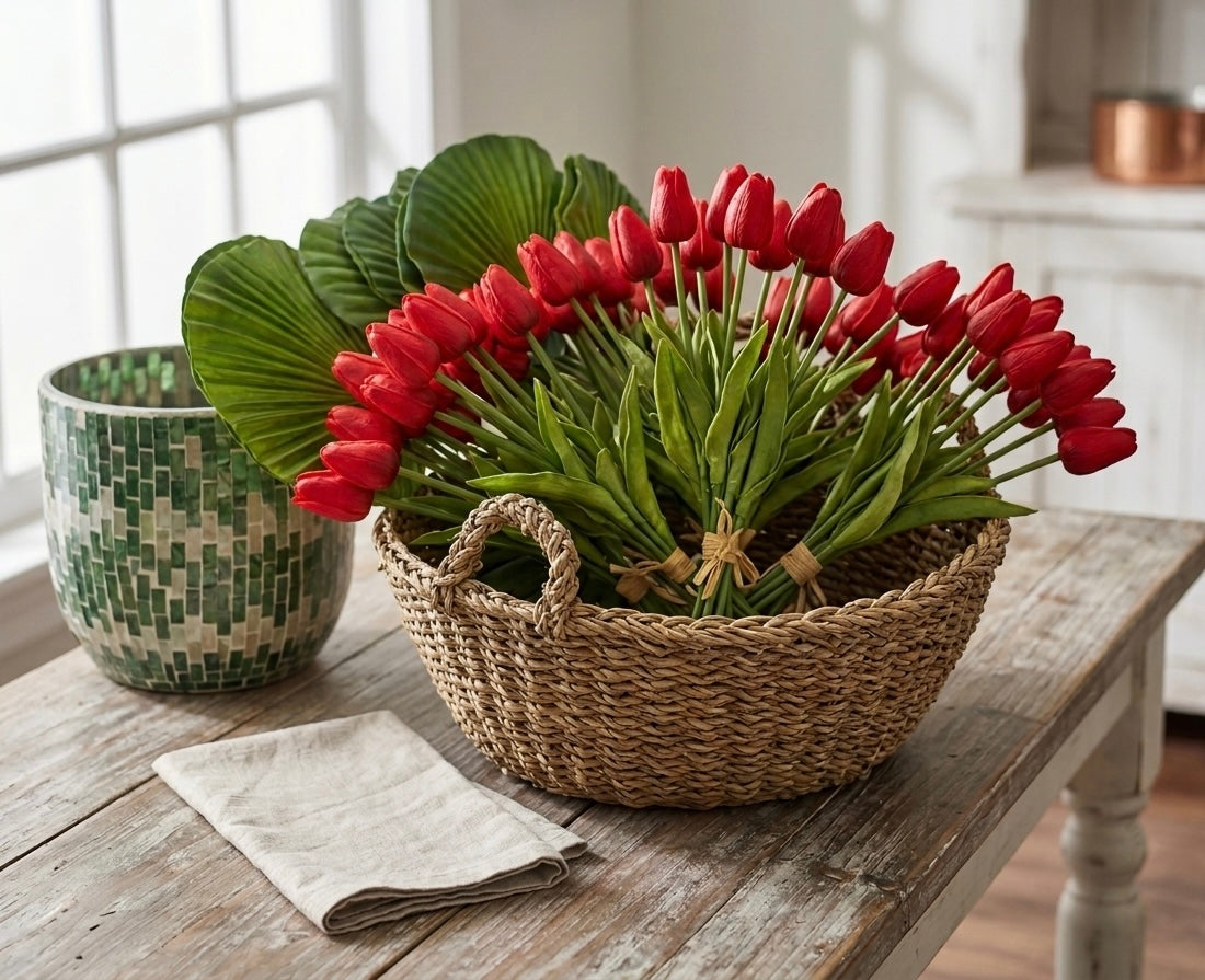 Petite Tulip 9- Piece Bundle-Red