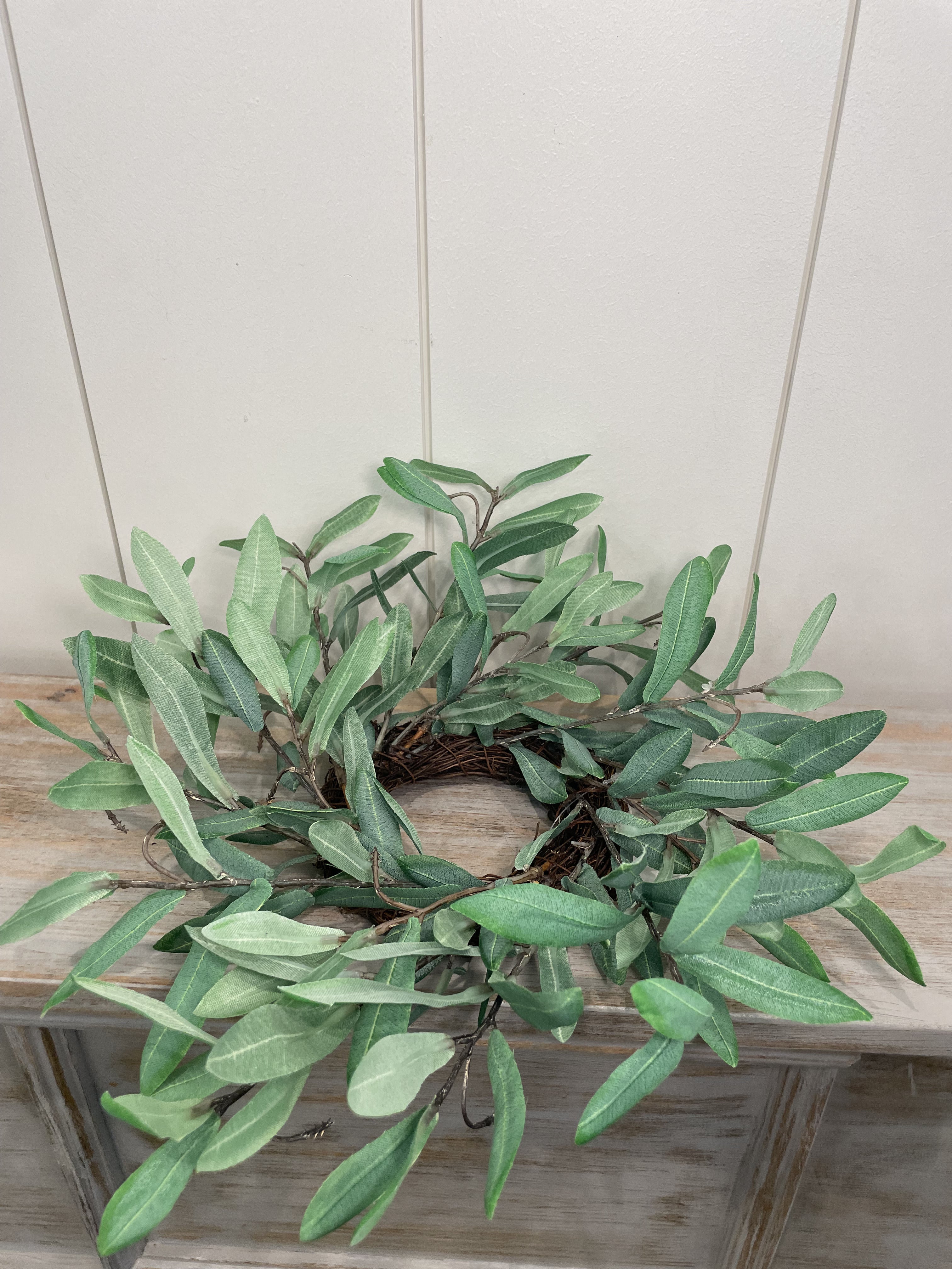Olive leaf Candle Ring