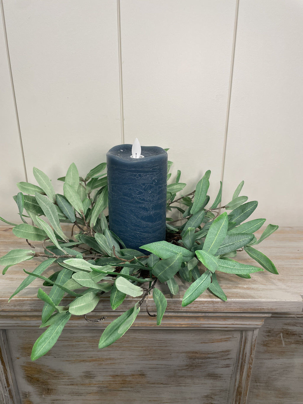 Olive leaf Candle Ring
