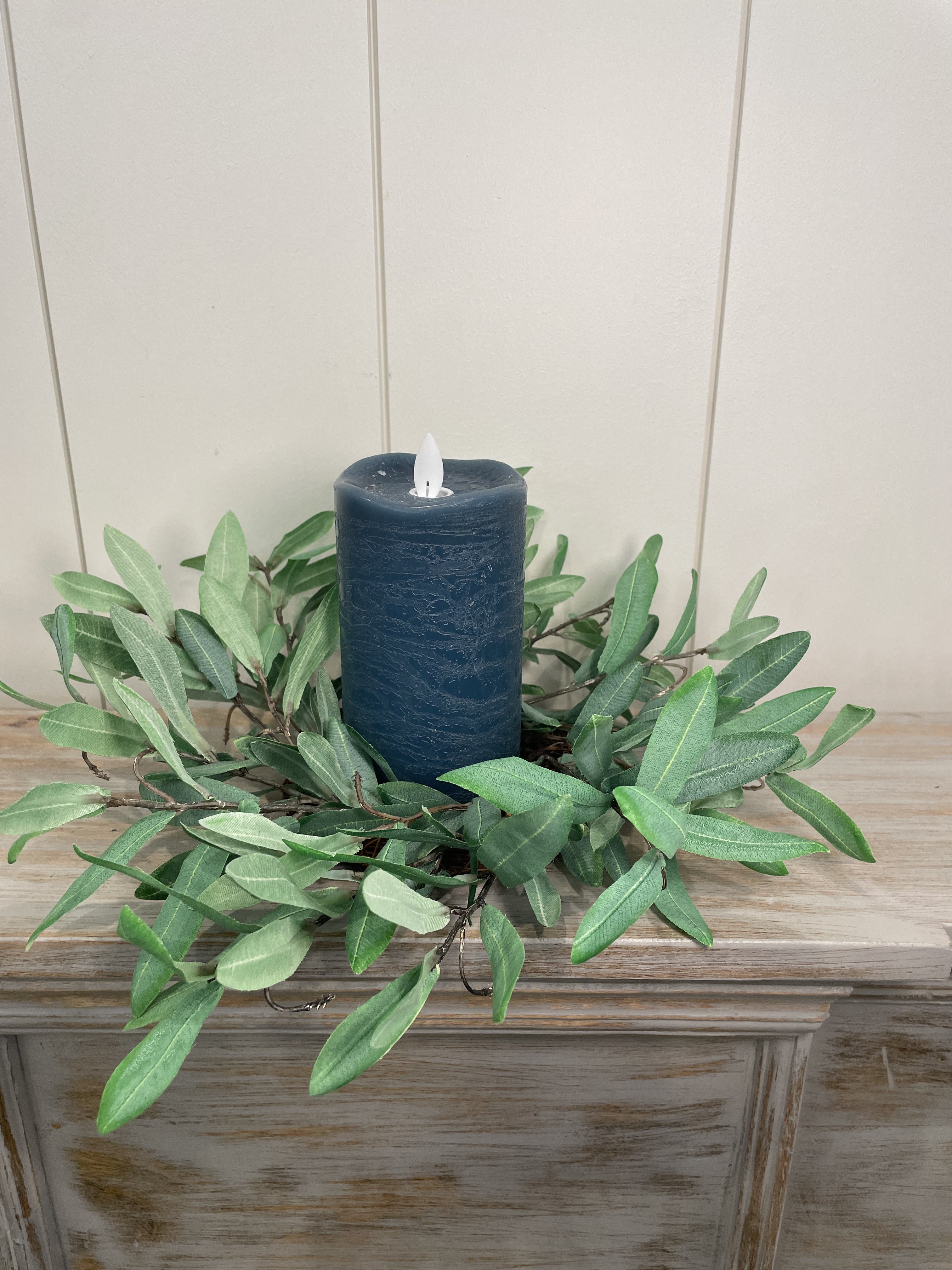 Olive leaf Candle Ring