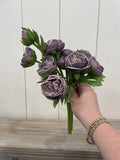 15" Ranunculus Bunch Purple