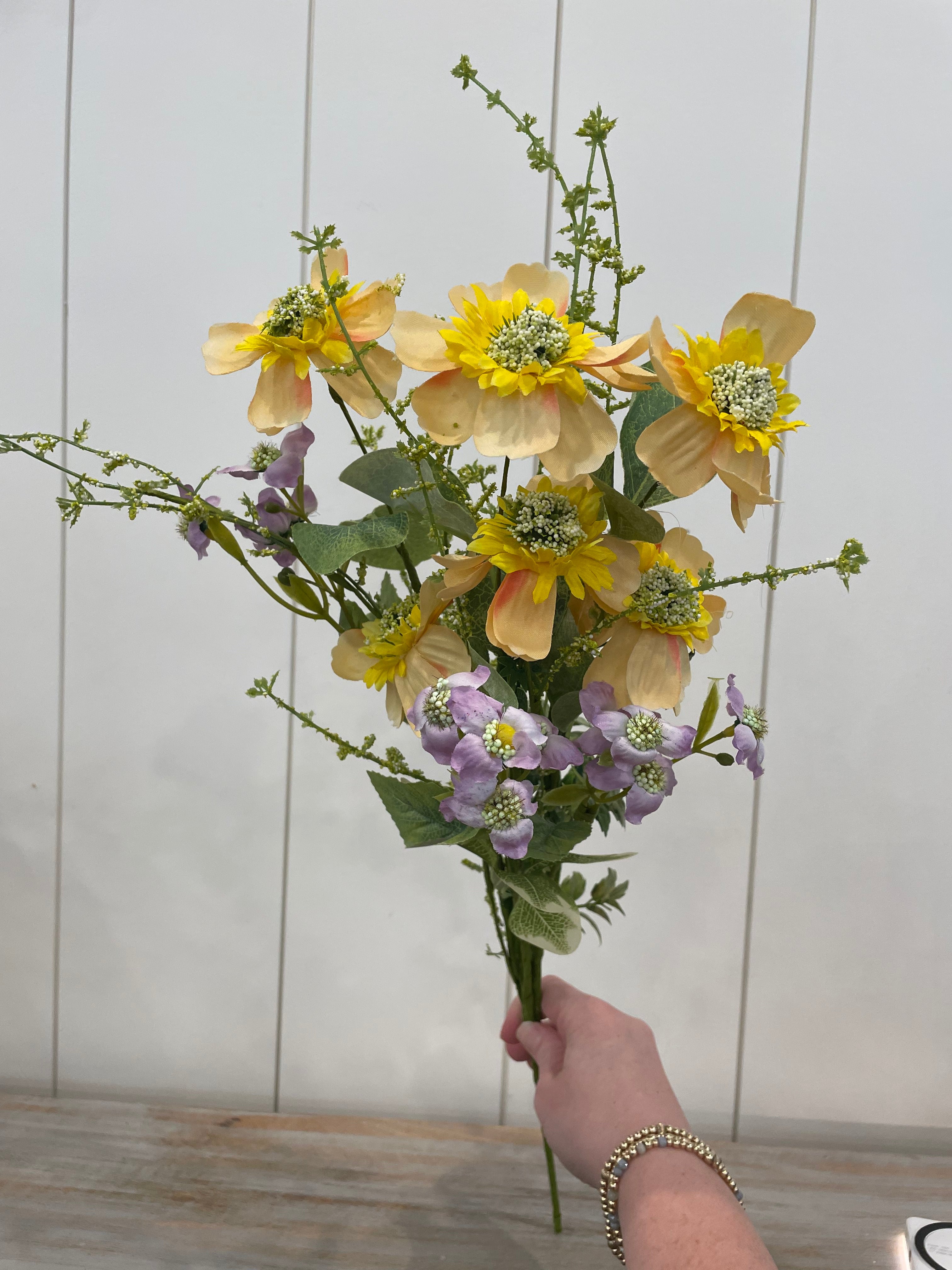 Mixed scabiosa bush